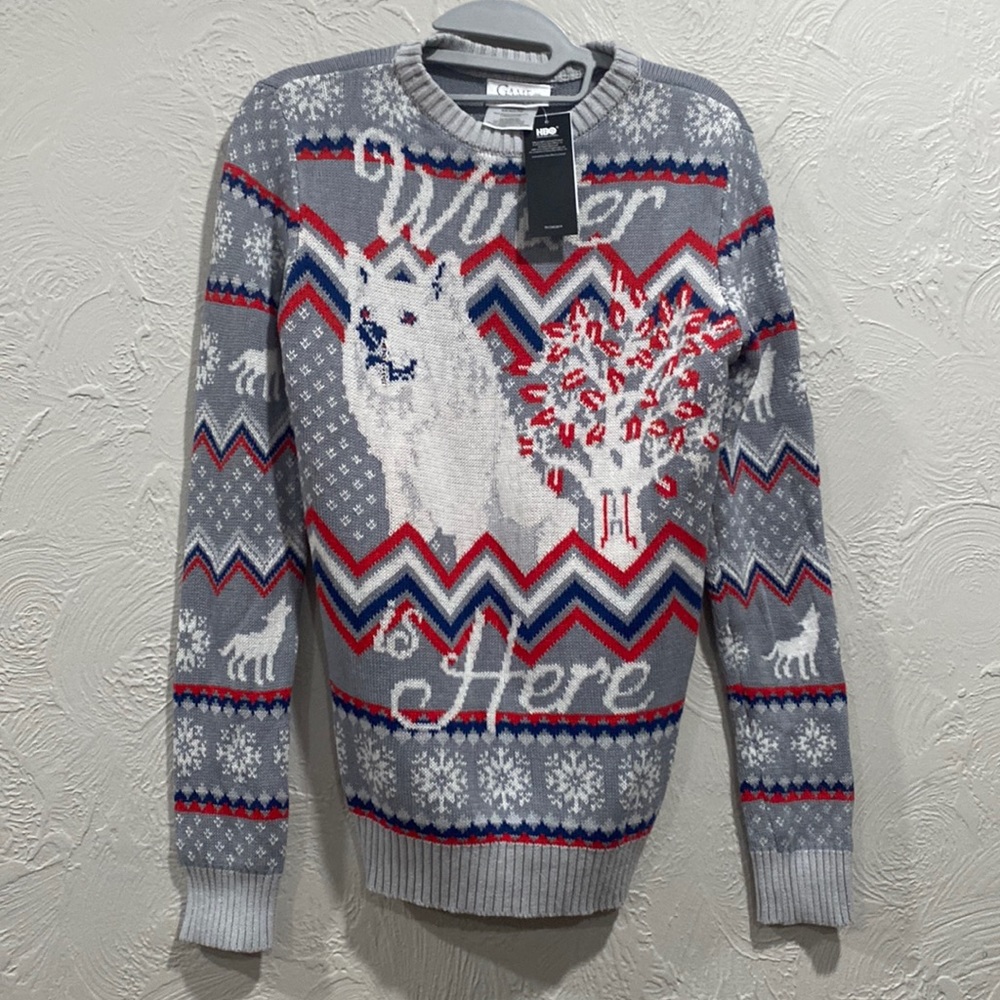 Game of thrones ugly Christmas or winter sweater size XS